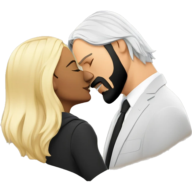 Blond john wick kisses short Indian girlfriend  emoji