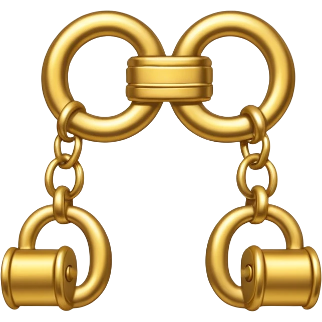 Golden shackles emoji