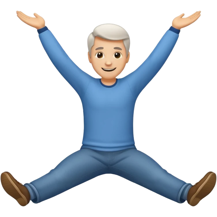Along the line of Ludacris' song "Roll out", create an animated emoji of a grown white man rolling out. emoji