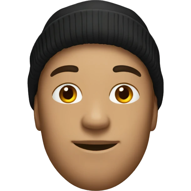 HOMME NOIR bonnet emoji