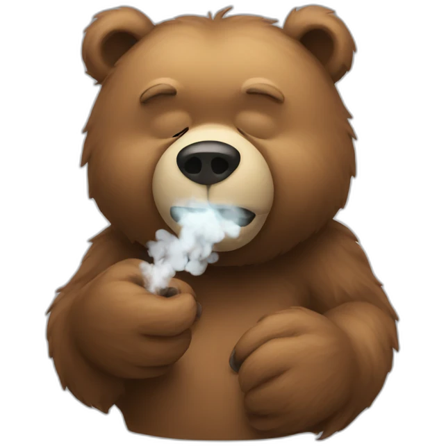 bear smoke emoji