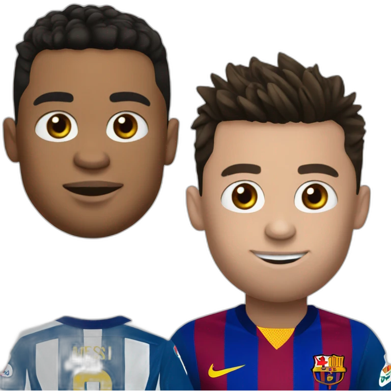 Ronaldo sur messi emoji
