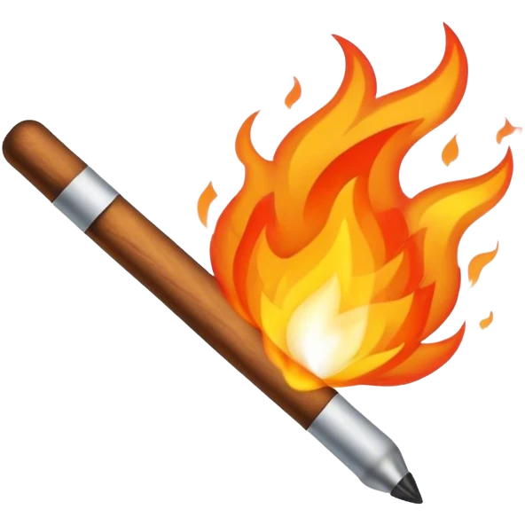 Blunt on fire emoji
