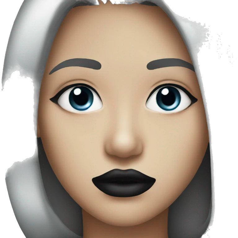 Dark shadow lips emoji