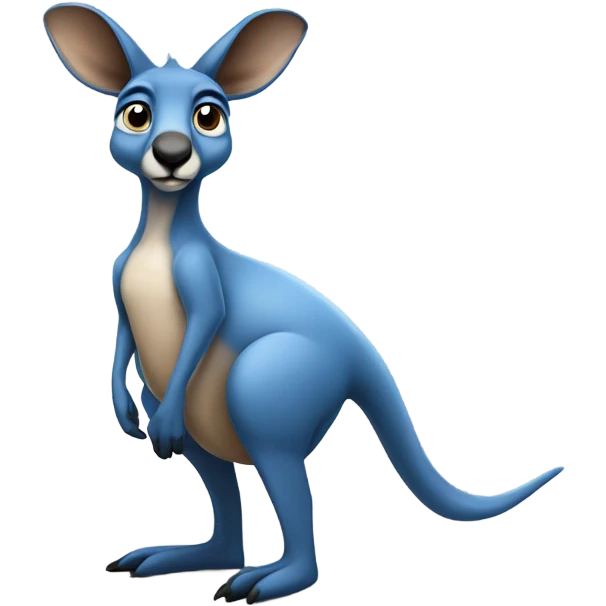 Blue kangaroo emoji