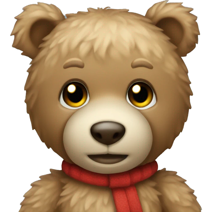Christmas teddy bear emoji