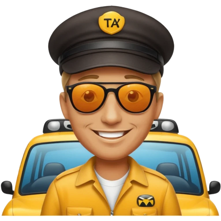 taxi driver emoji