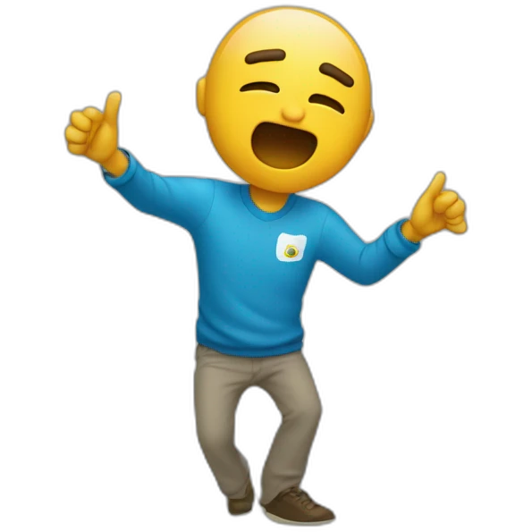 Un mec qui dab emoji