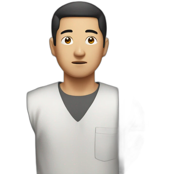 Asian man in prison emoji