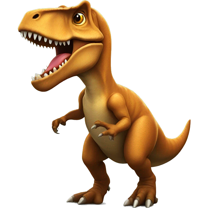 T-rex dancing emoji