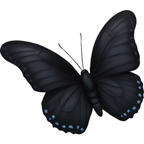 Black butterfly emoji