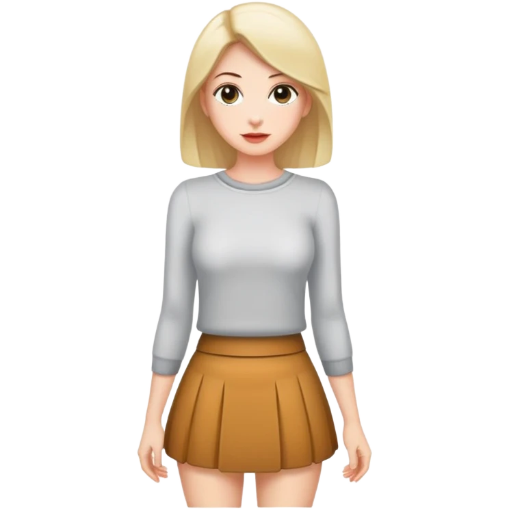 MILF in miniskirt emoji