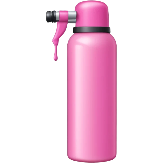 pink hairspray bottle emoji