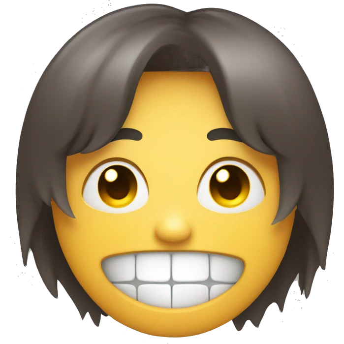 Smile with cry emoji