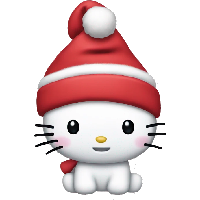 hello kitty christmas emoji