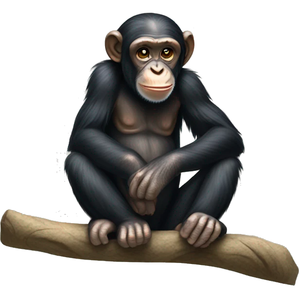 chimpanzee sitting emoji