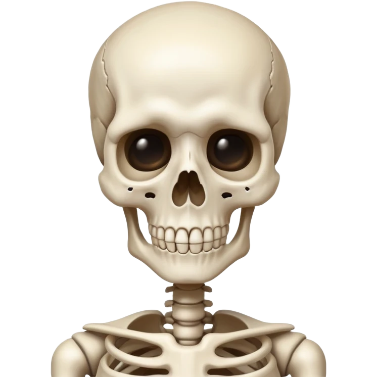Traumatized skeleton  emoji