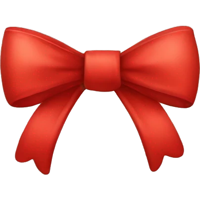Red bow emoji
