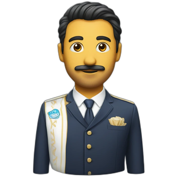A gentleman with jersey srijan printed on it emoji