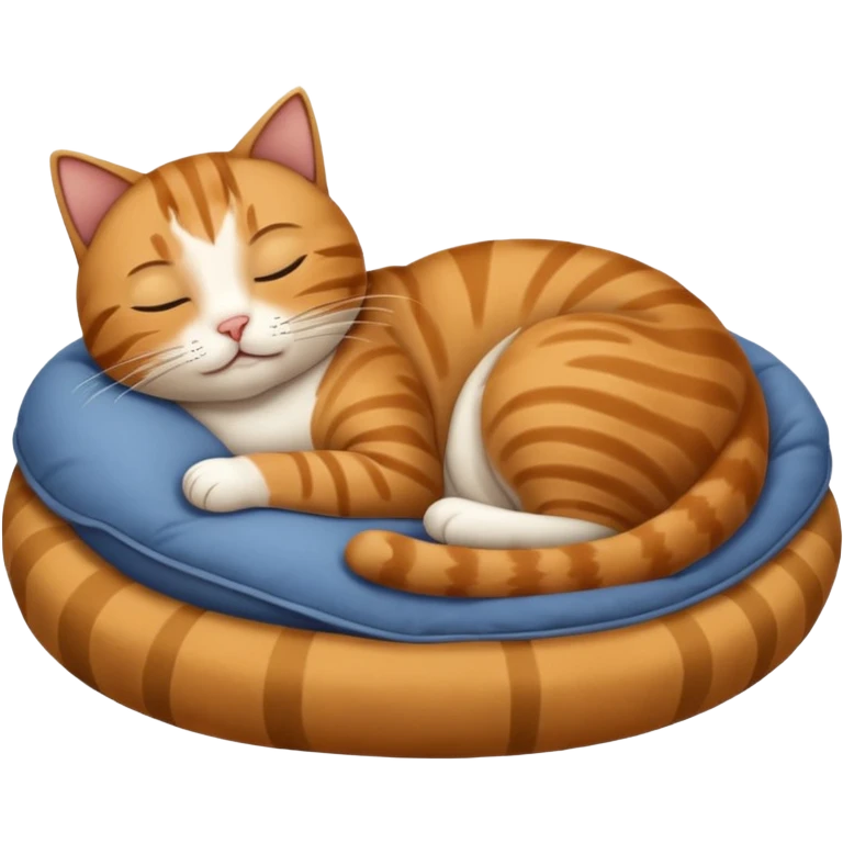 Cat going to bed emoji