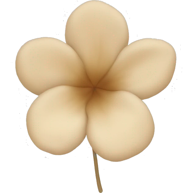 beige flower petal emoji