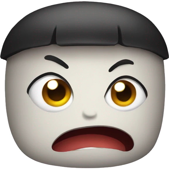Scared sushi emoji