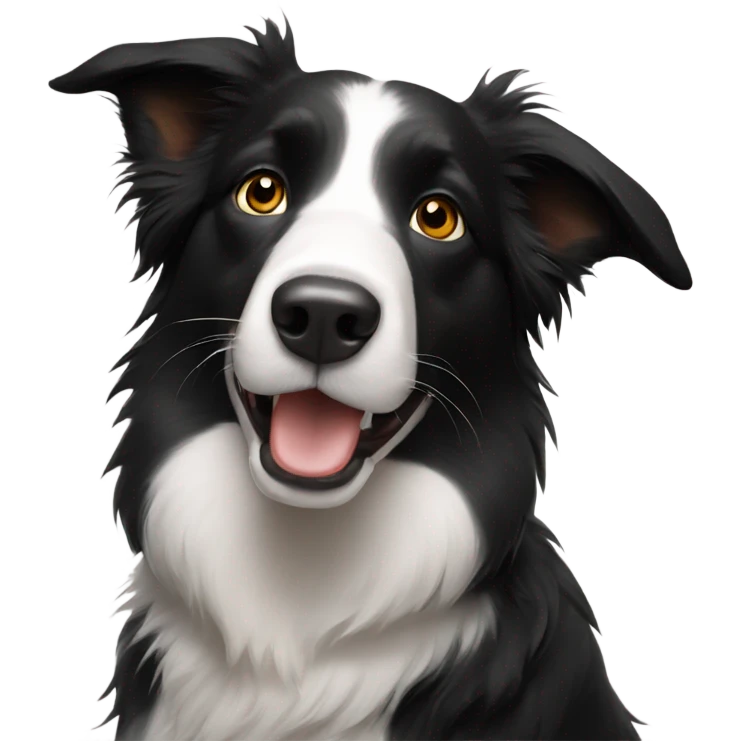Black Border Collie emoji