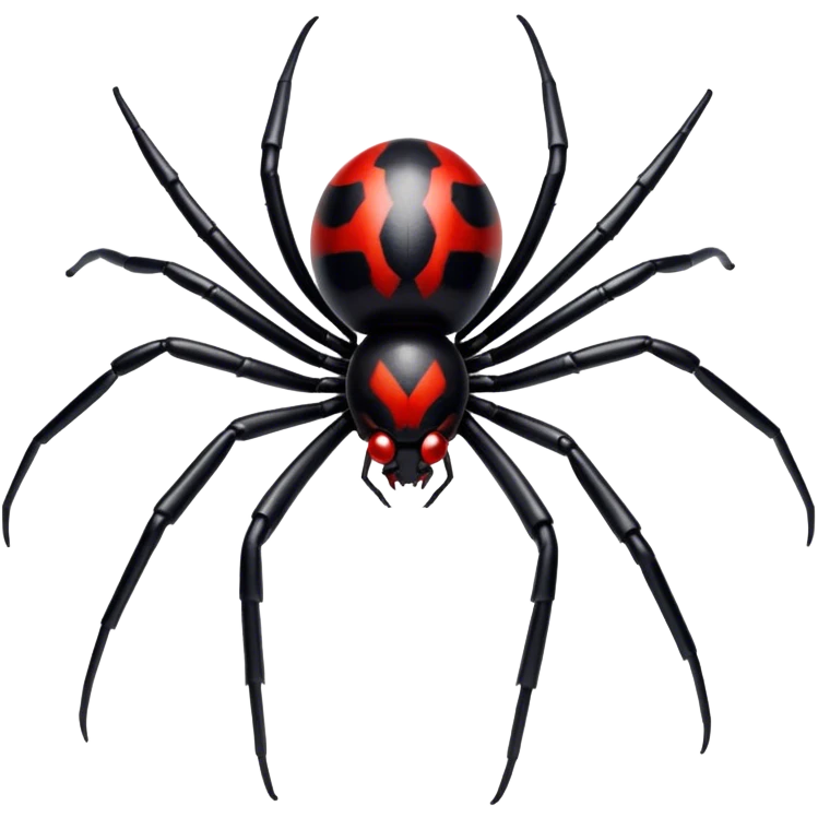 Black widow spider emoji