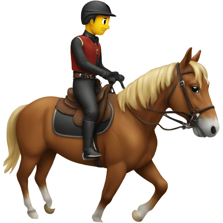 Horse and rider emoji