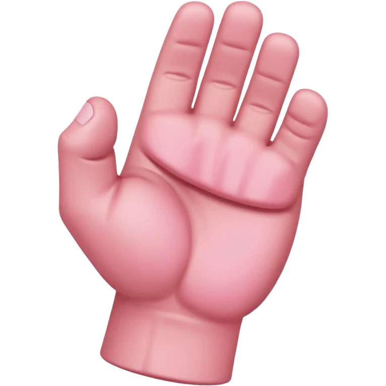 Pink raised in fist emoji
