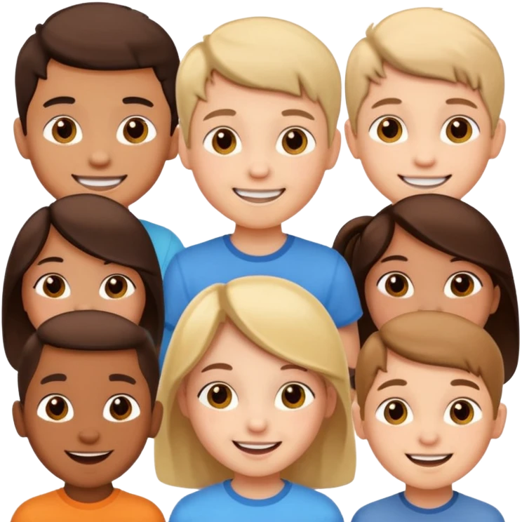 Young kids faces emoji