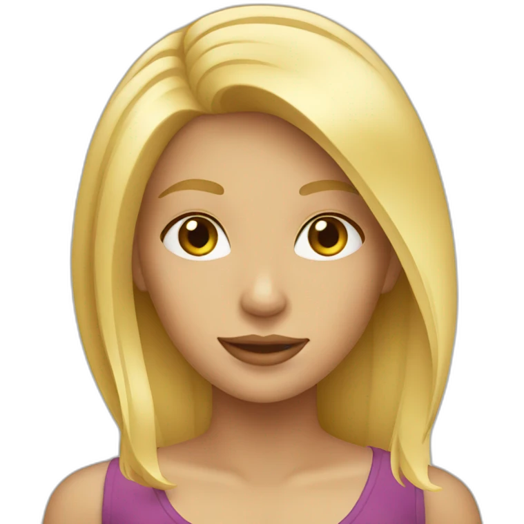 blonde girl emoji