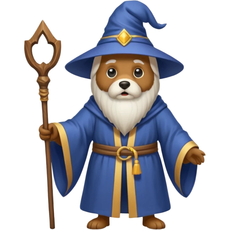 Dog wizard emoji