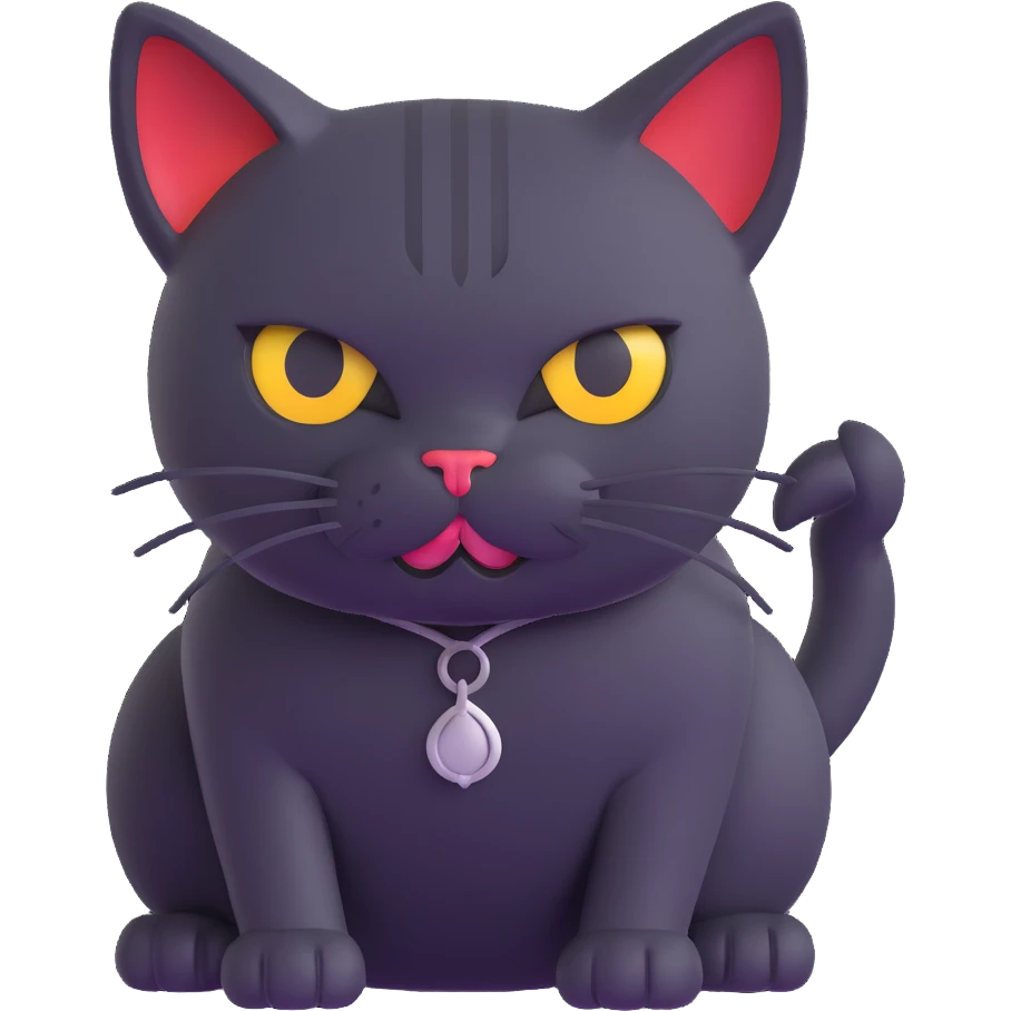 evil British cat emoji