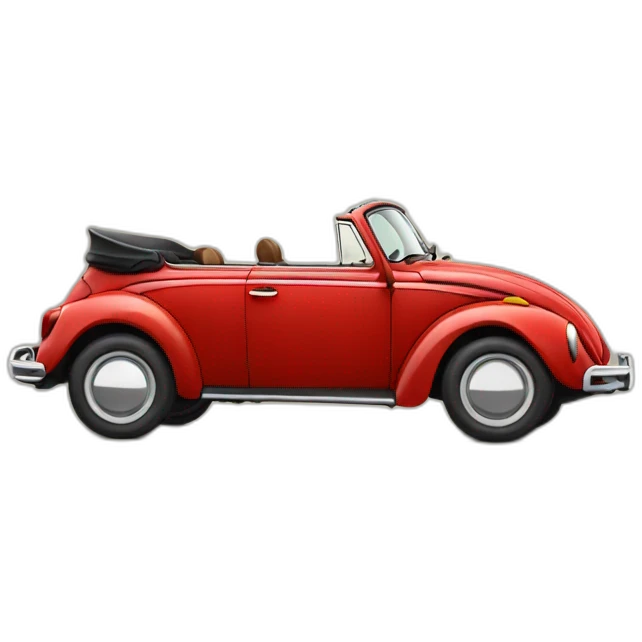 red-vw-bug-convertible emoji