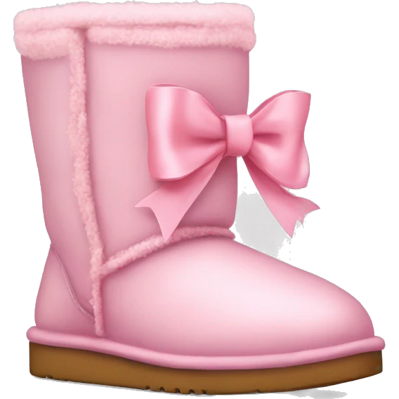 light pink uggs with ribbon/bow  emoji