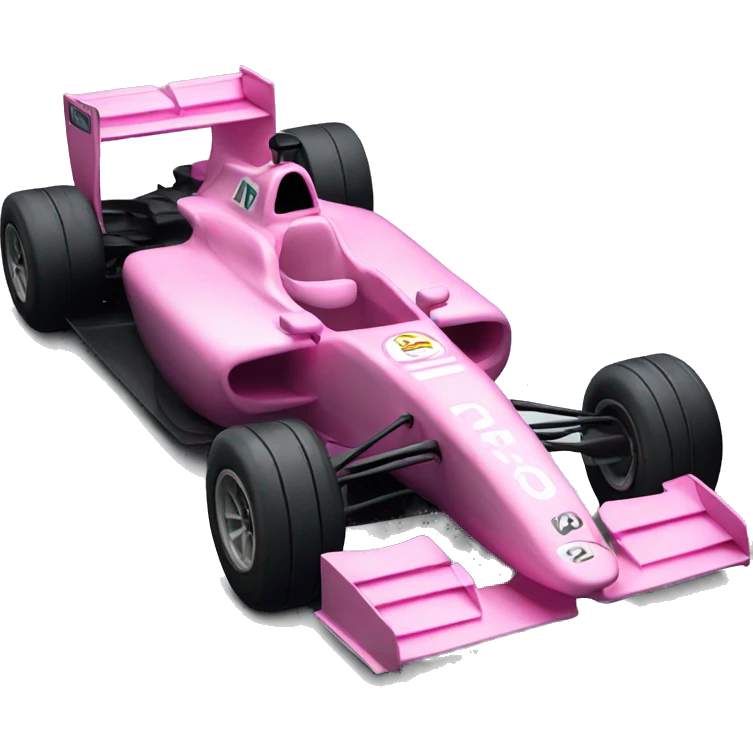 pink formula 1 car emoji