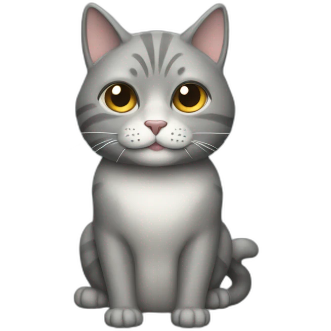 a rich grey beehive cat emoji