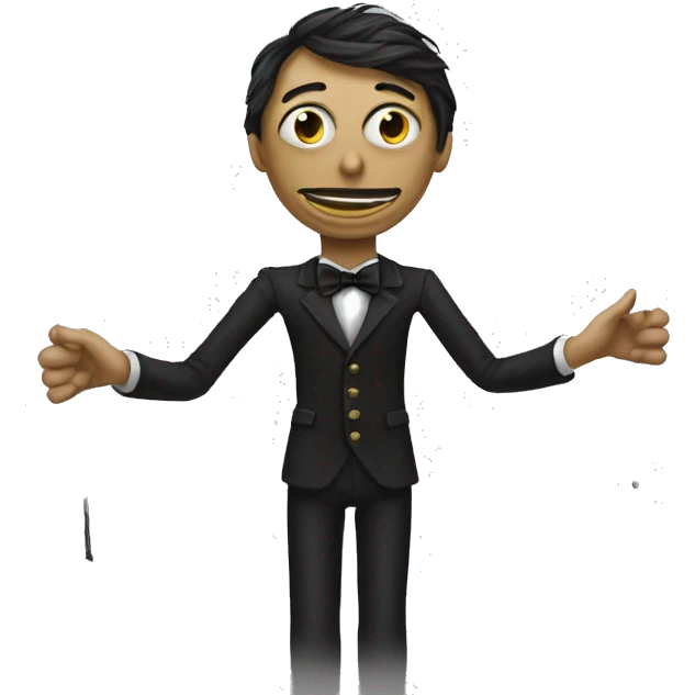 puppet controlled by the strings of a puppeteer emoji