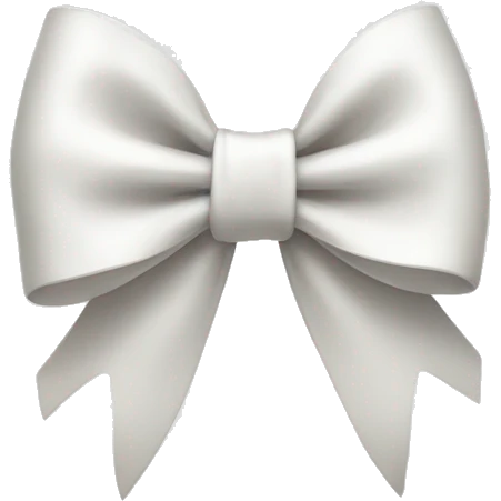 white bow emoji