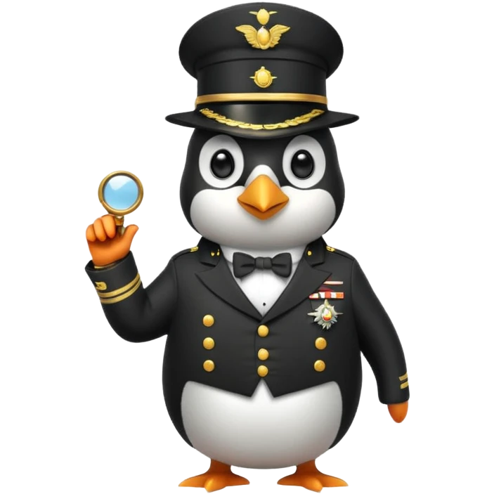 luxurious penguin soldier emoji