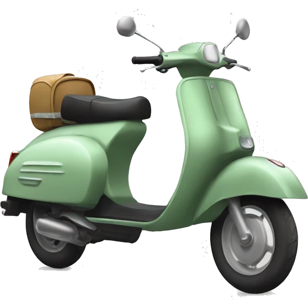 sage green moped scooter  emoji