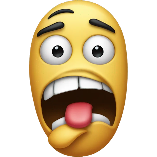 A simple 3D emoji face with a disgusted expression, scrunching its eyes shut. The emoji is pinching its nose with one hand, clearly reacting to a foul odor. emoji
