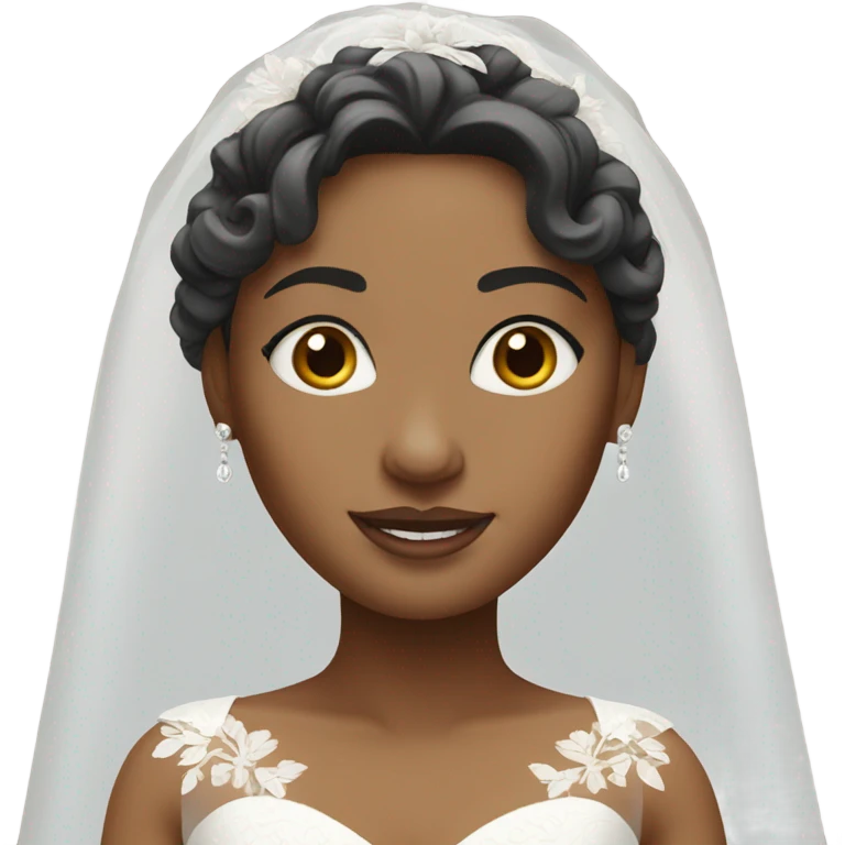 white skin bride  emoji