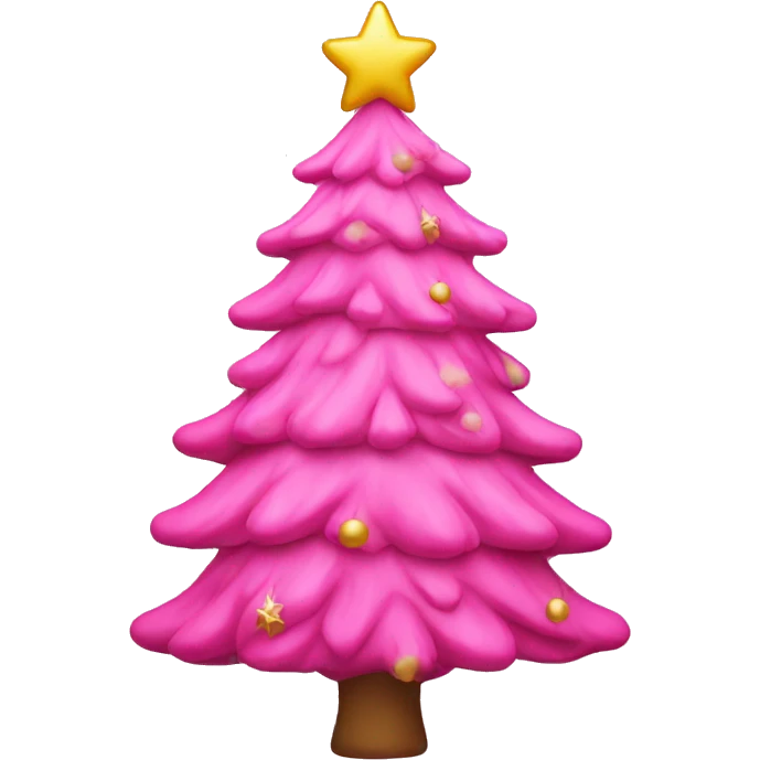 pink christmas tree emoji