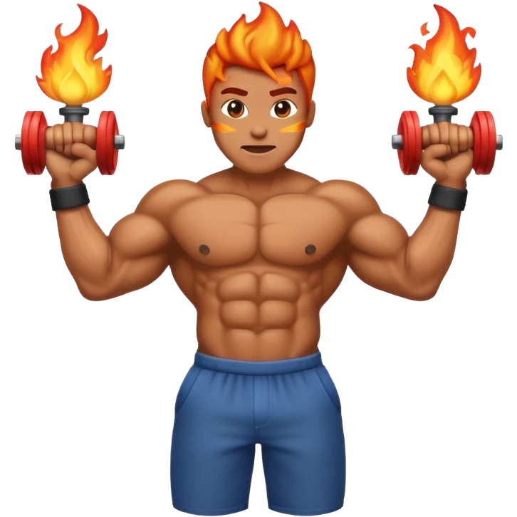 fire emoji add arm pump behind it emoji