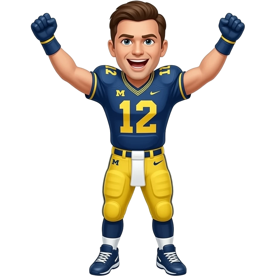 Michigan go blue emoji