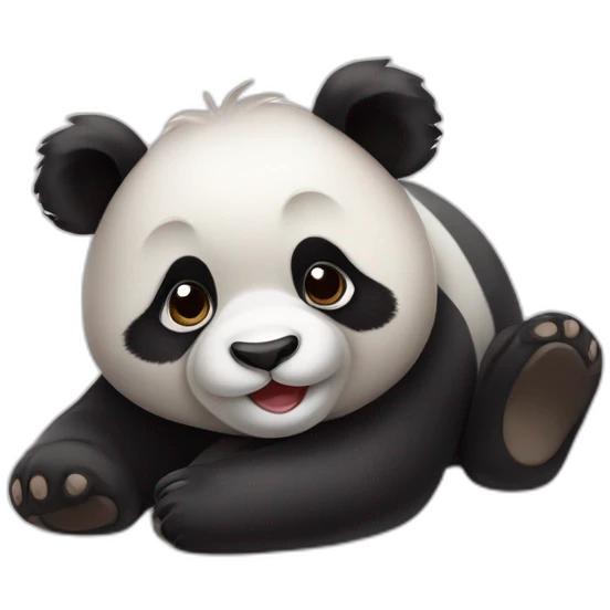 bébé panda qui font un calin emoji