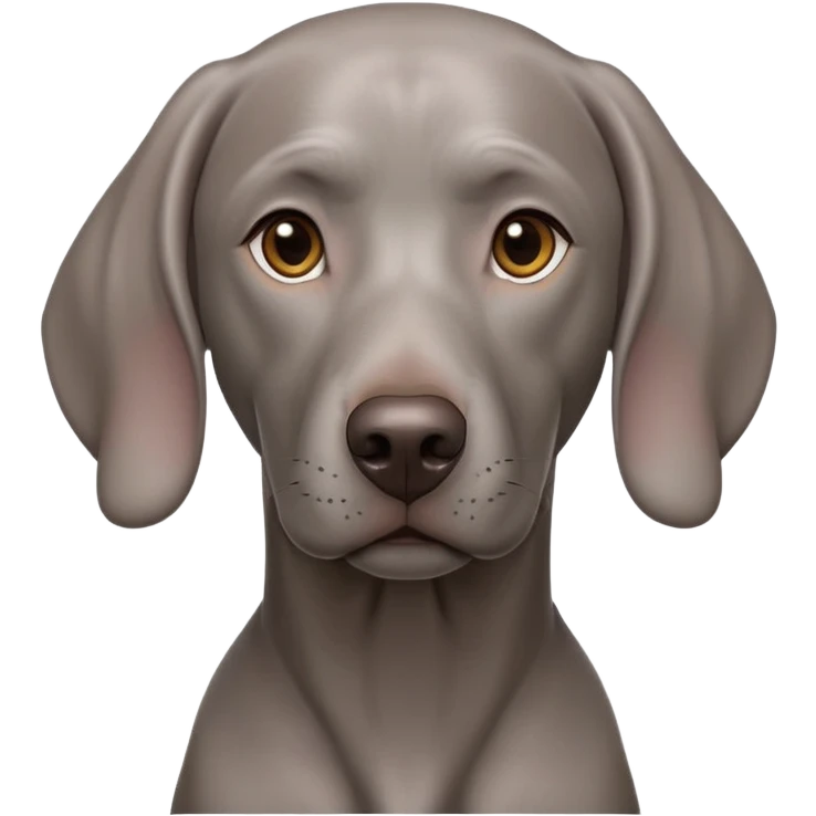 cinematic-noble-weimaraner-portrait-emoji,-poised-and-regal,-with-a-strong,-athletic-build-and-a-lustrous,-well-groomed-grey fur,-deep-set-soulful-brown-eyes,-simplified-yet-sharp-and-sophisticated-features,-highly-detailed, emoji