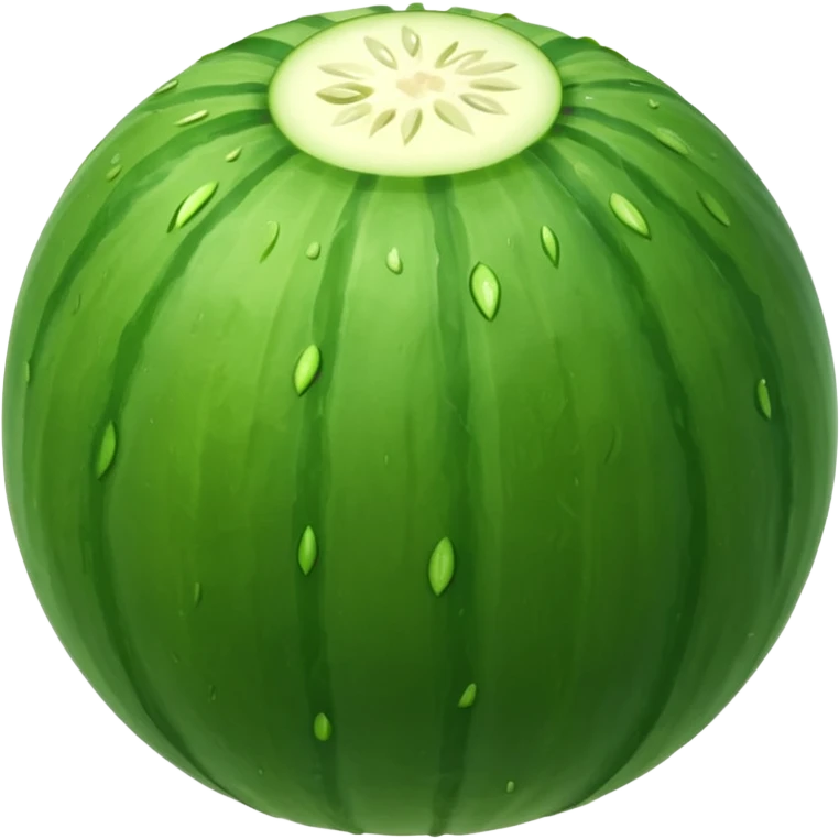 Cucumber on a ball emoji